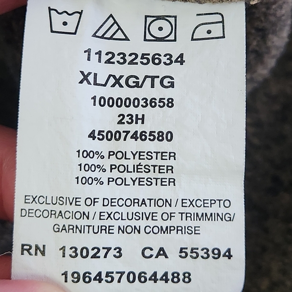 Wrangler Authentics Men's Marled Knit Pullover 1/4 Zip Sweater Sweatshirt in Tan - Picture 8 of 9